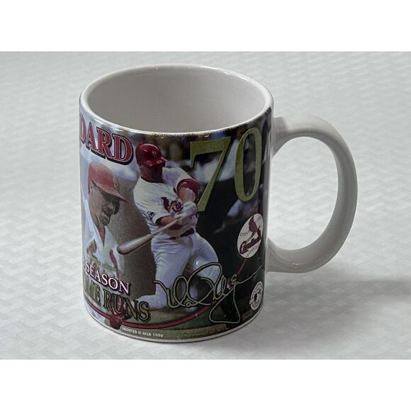 VTG. 1998 St. Louis Cardinals Mark McGuire 70 Home Runs Coffee Mug Mlb - Picture 2 of 12